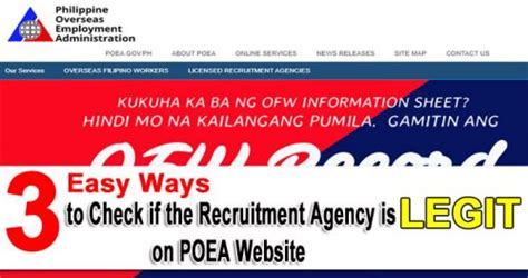 poea legit agency for new zealand|Filipino Recruitment Agency POEA Accredited .